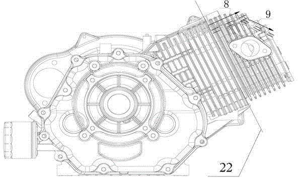 Universal single-cylinder large-displacement gasoline engine device