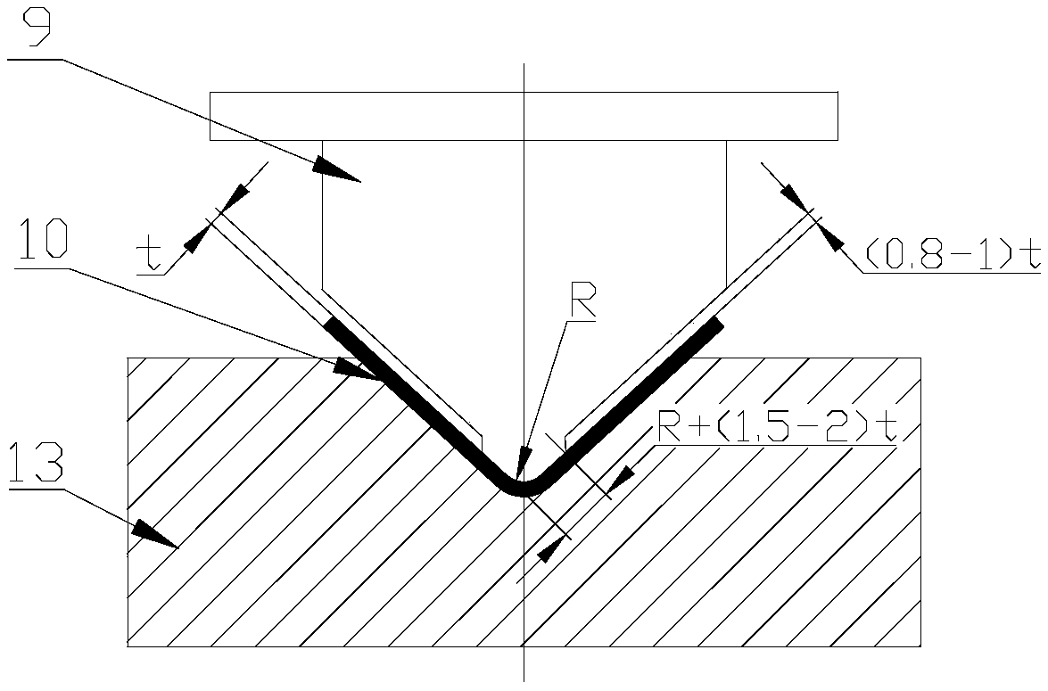 A pulse current assisted micro-bending forming device and method for a thin metal plate