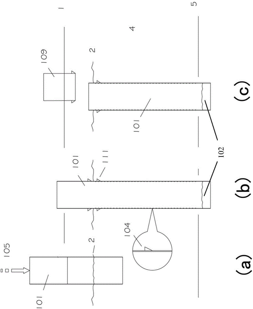 Hollow cylinder pier used for fixing overwater platform structure at water bottom and installation and construction method thereof