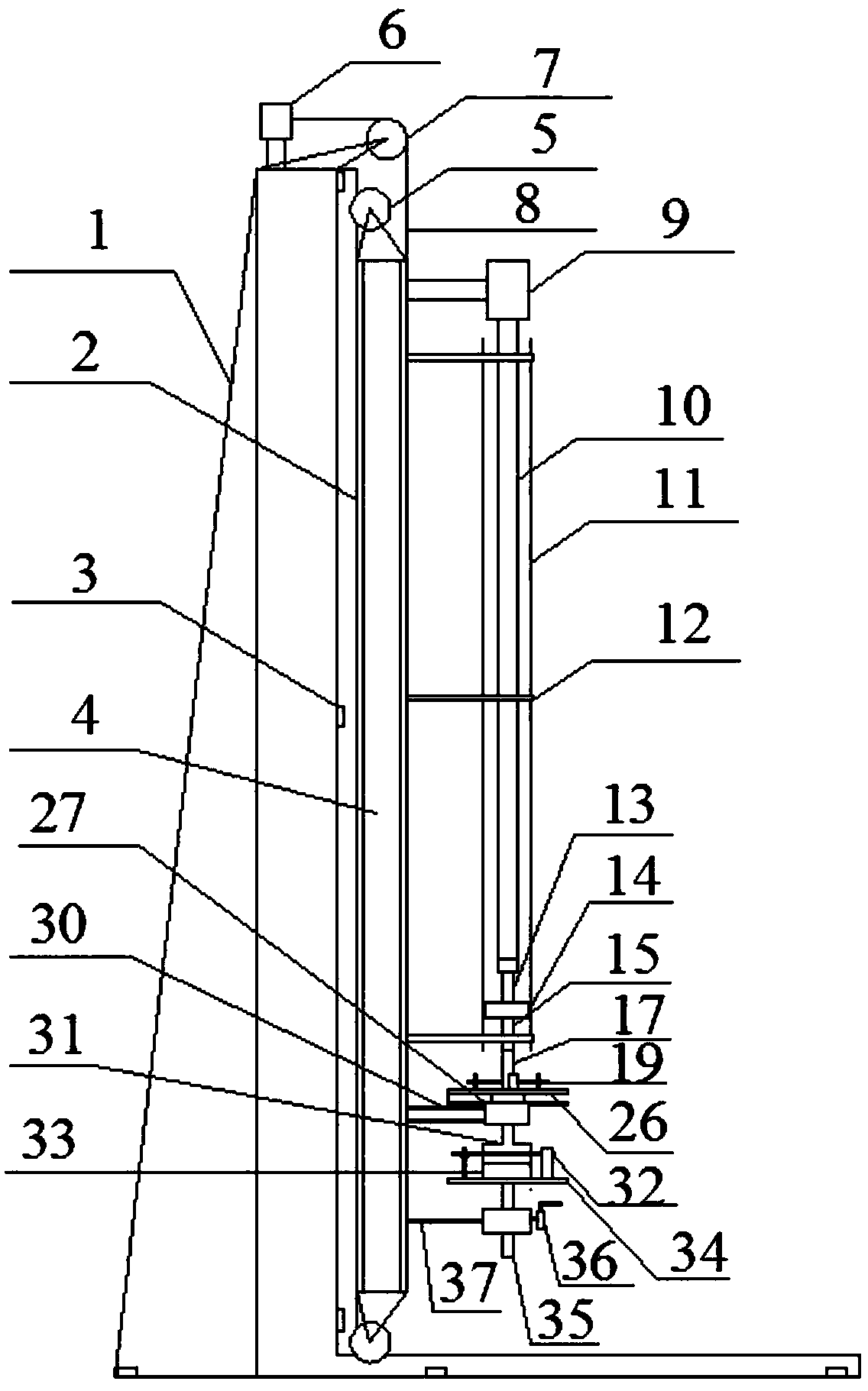 Steering characteristic simulation experimental device of static push-abut type rotating steering drill tool assembly and working method of steering characteristic simulation experimental device