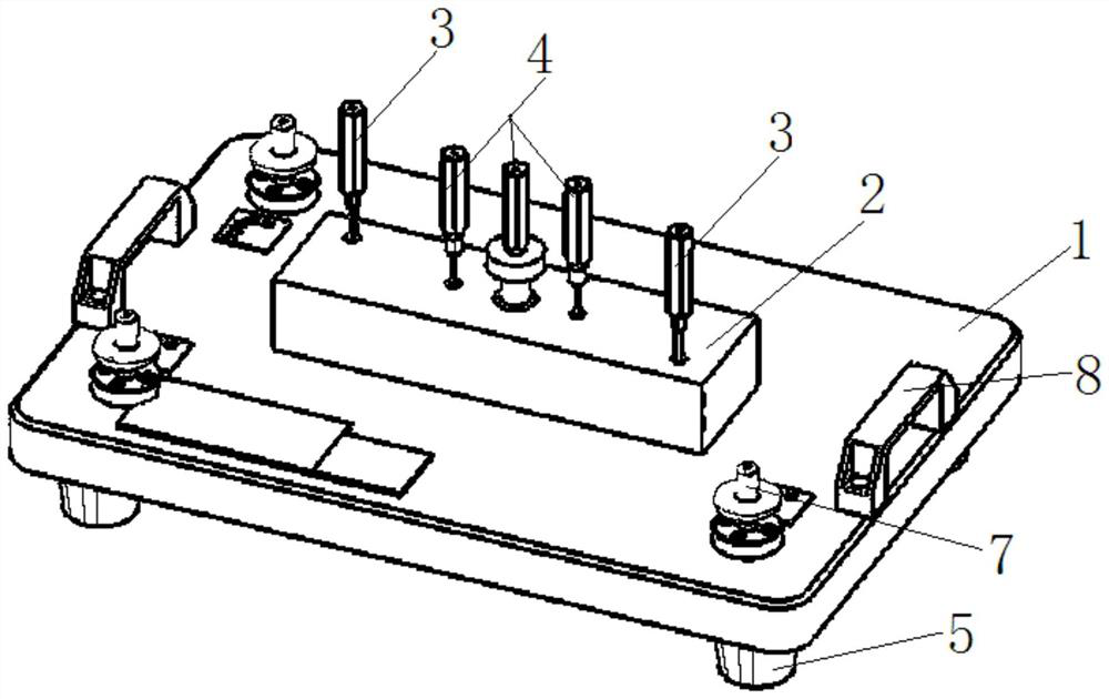 Workpiece hole site detection device