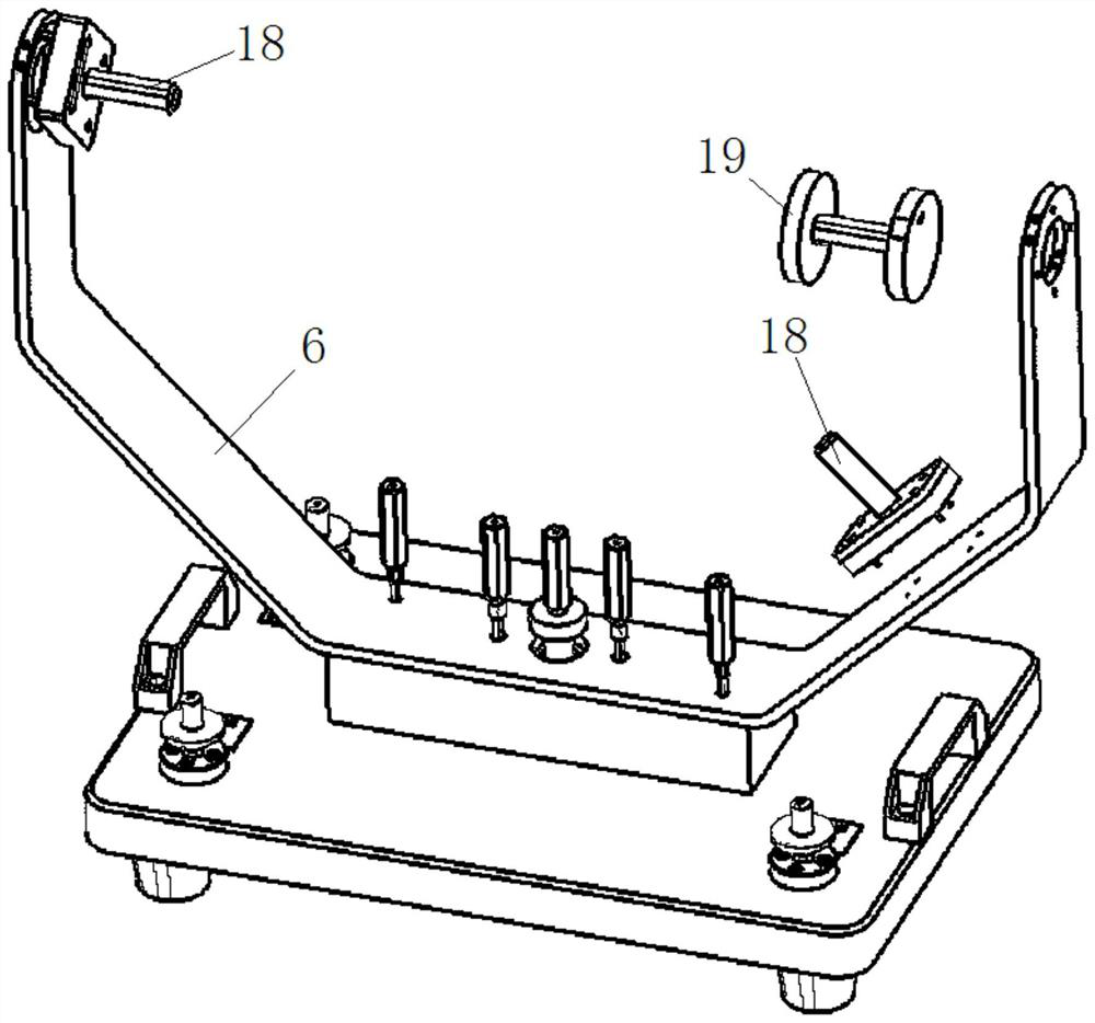 Workpiece hole site detection device