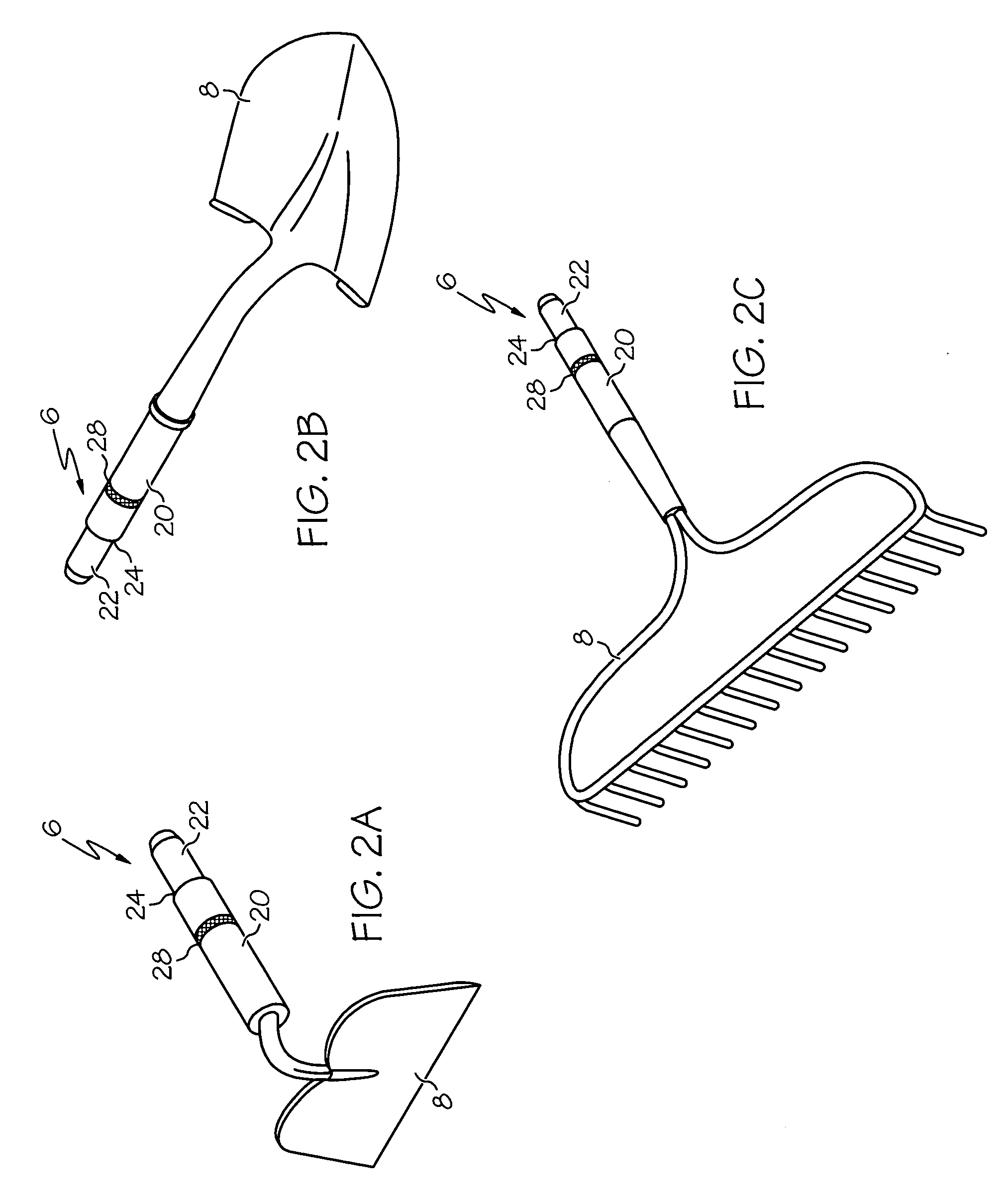 Tool with interchangeable work heads