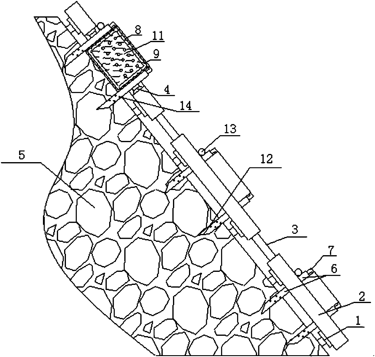 A kind of plant pad ecological retaining wall for mine plant restoration and method thereof