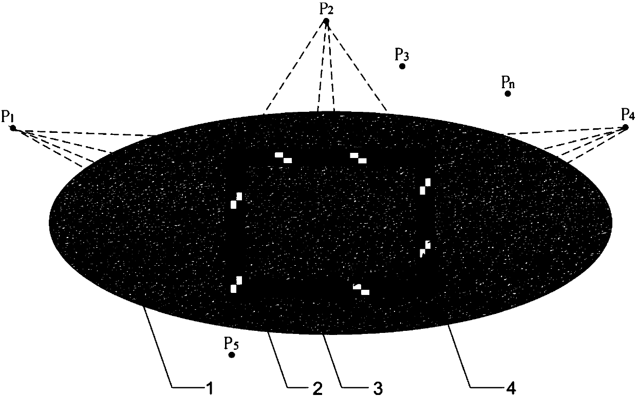 Method for measuring and calculating roughness of field rock structural plane