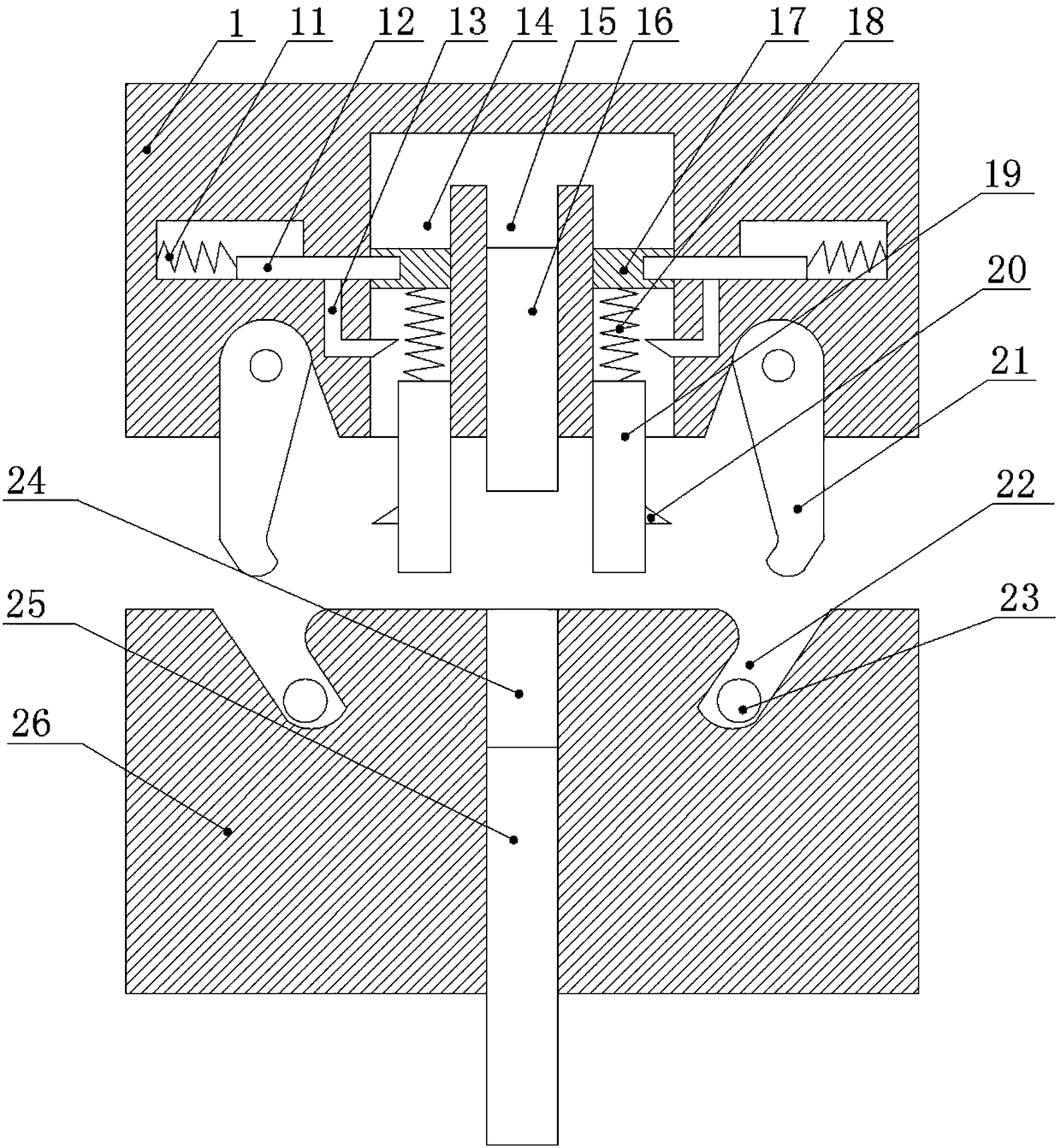 Panel stamping molding device