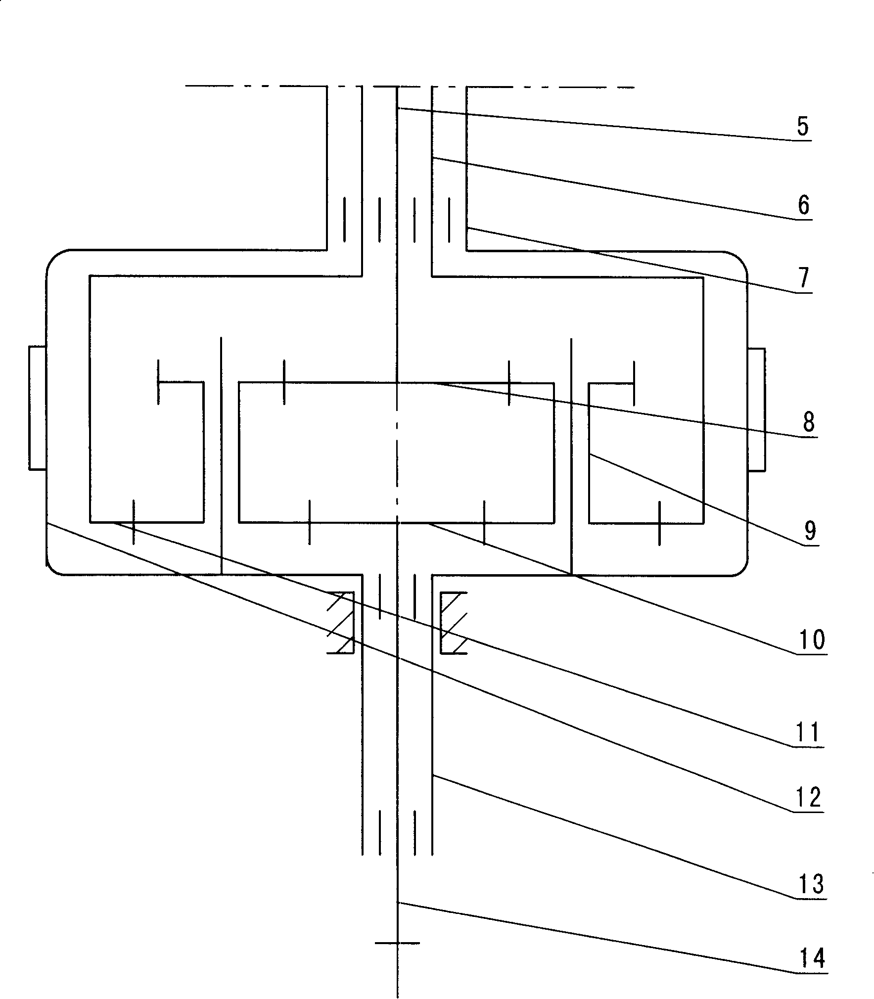 Washing machine deceleration clutch, washing machine and washing mode thereof