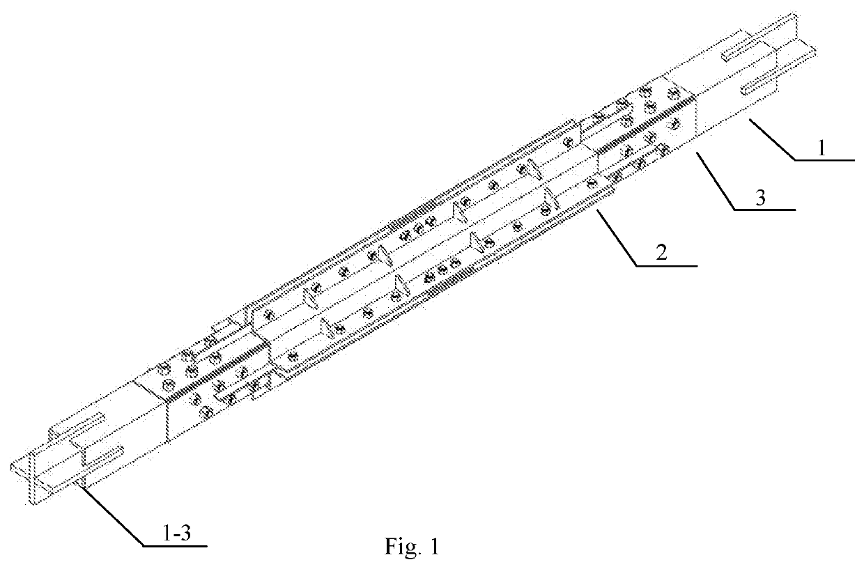 Buckling-restrained brace with flat energy dissipation element, building and assembly method