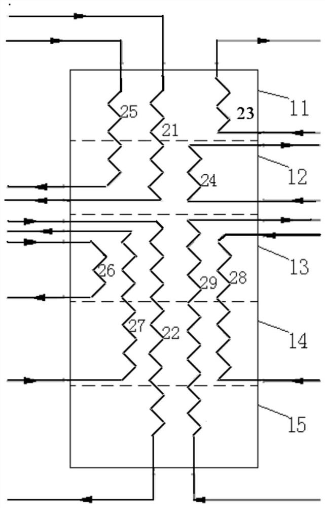 A natural gas liquefaction system with carbon dioxide precooling and two-stage nitrogen expansion