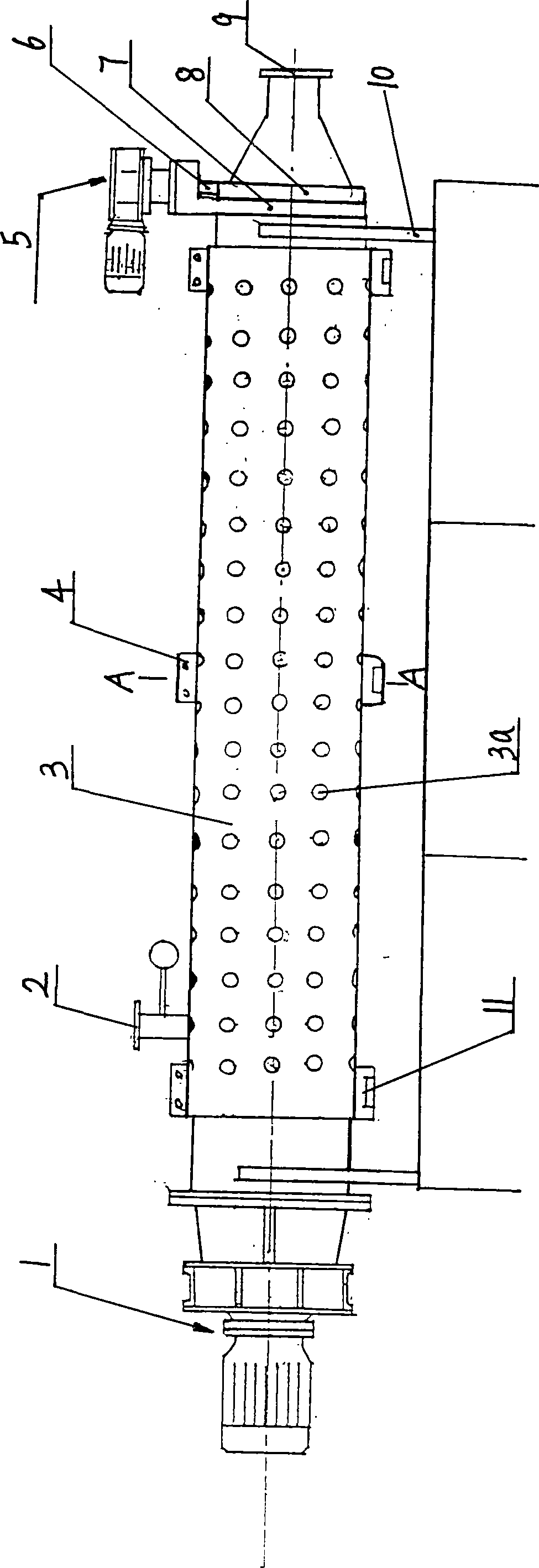 Screw rod drum-type filter press for continuous operation