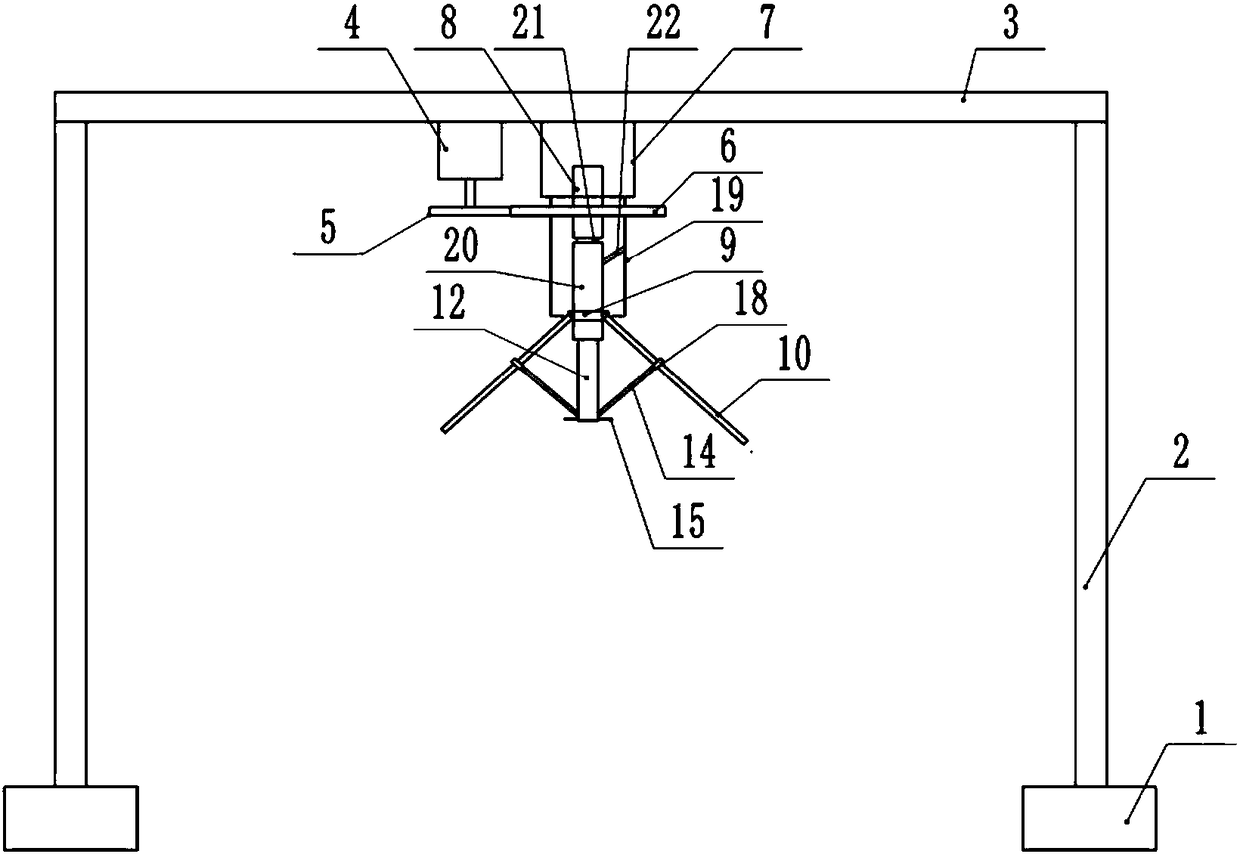 Freight vehicle material leveling machine