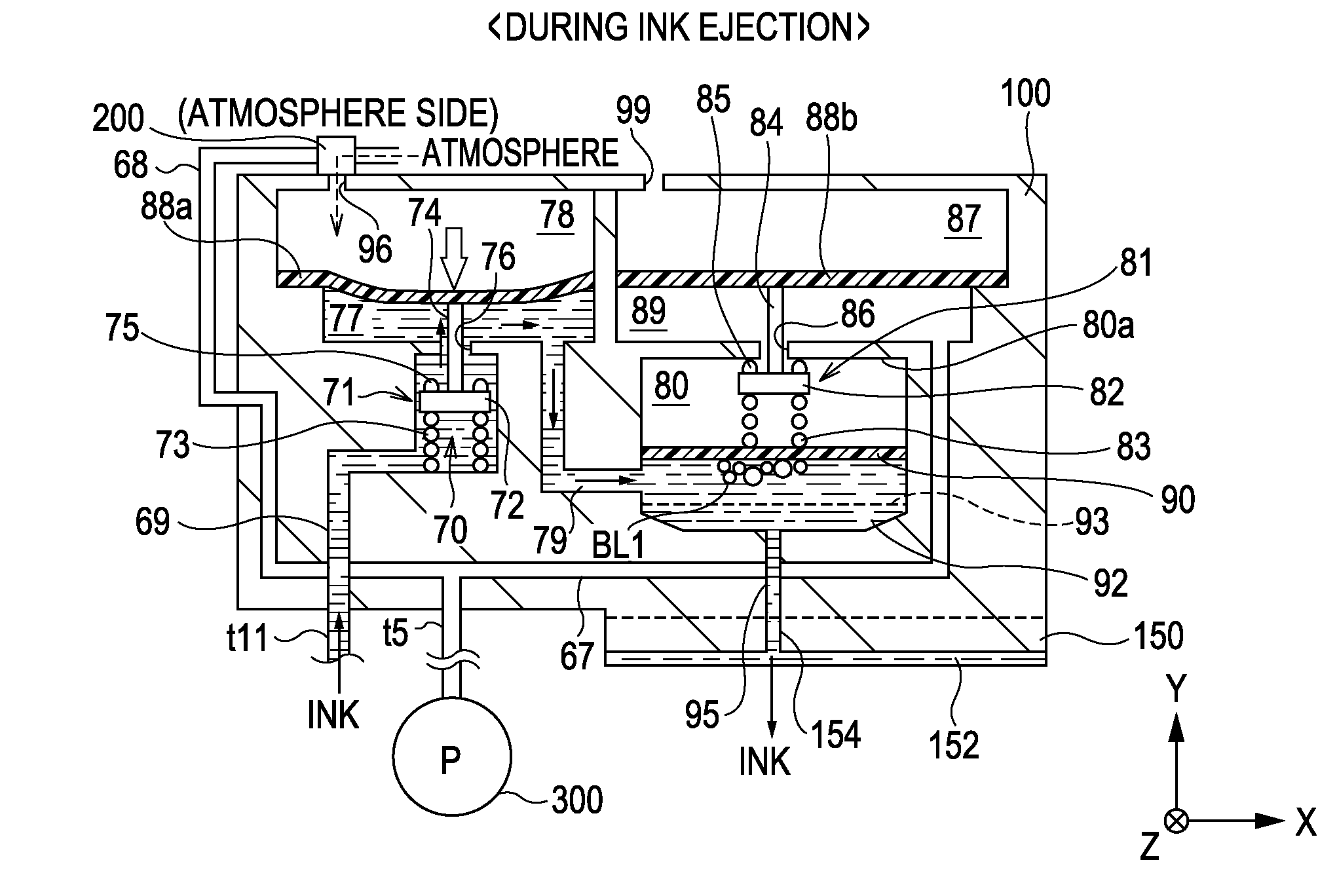 Bubble removing method