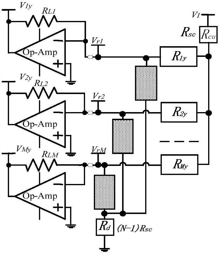 Resistive Sensor Array Fast Readout Circuit, Readout Method, and Sensing System