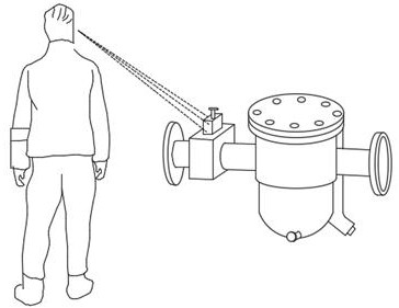 A drain valve that is easy to clean and its application method