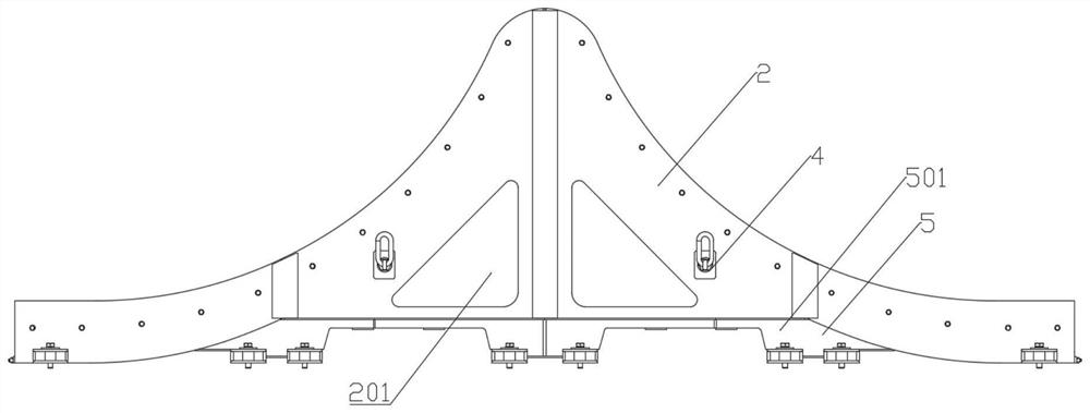 Rocket tail flame guiding device