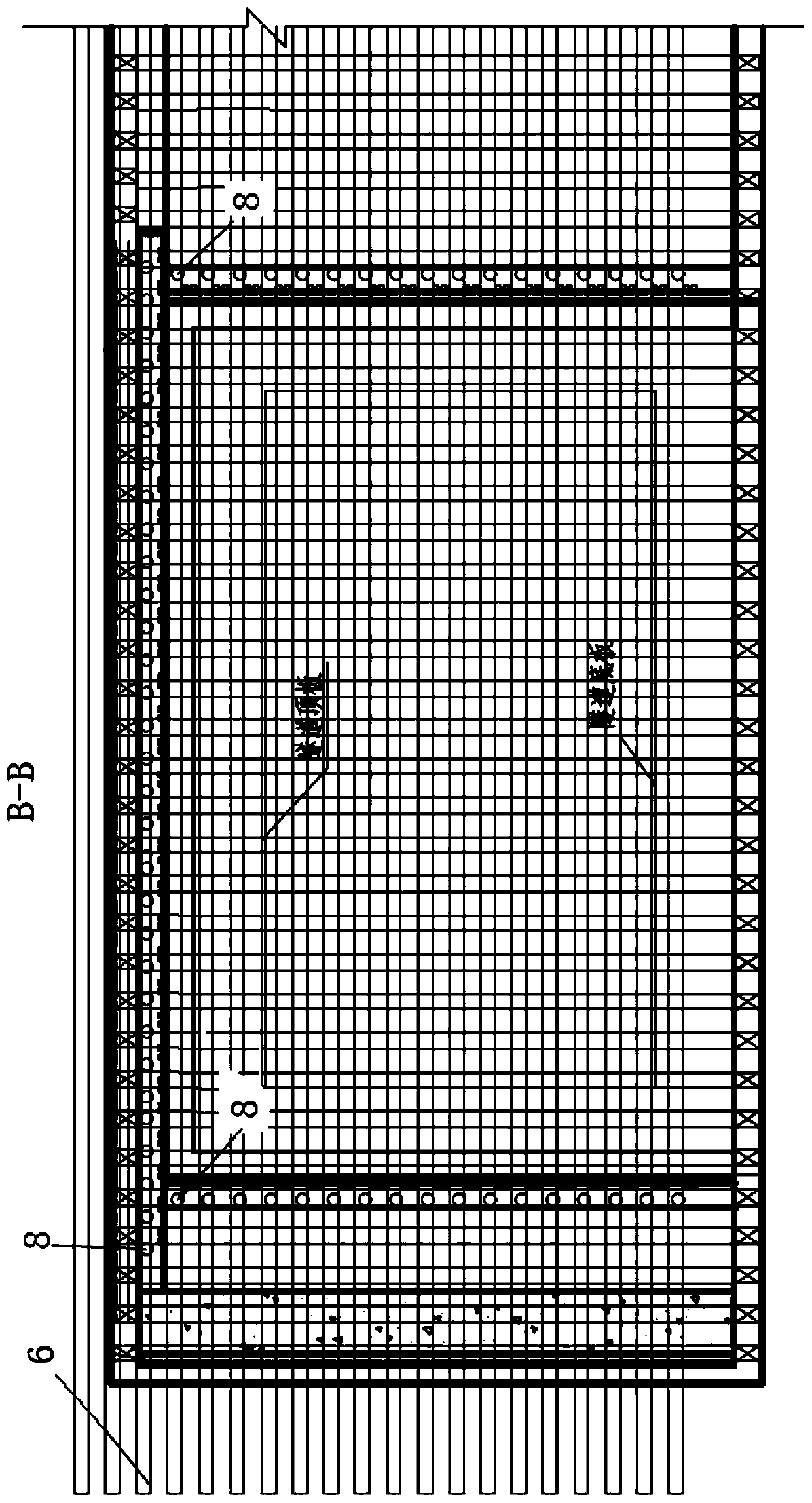 A construction method for shallow-buried arc-shaped variable-section tunnels in rock-filled strata