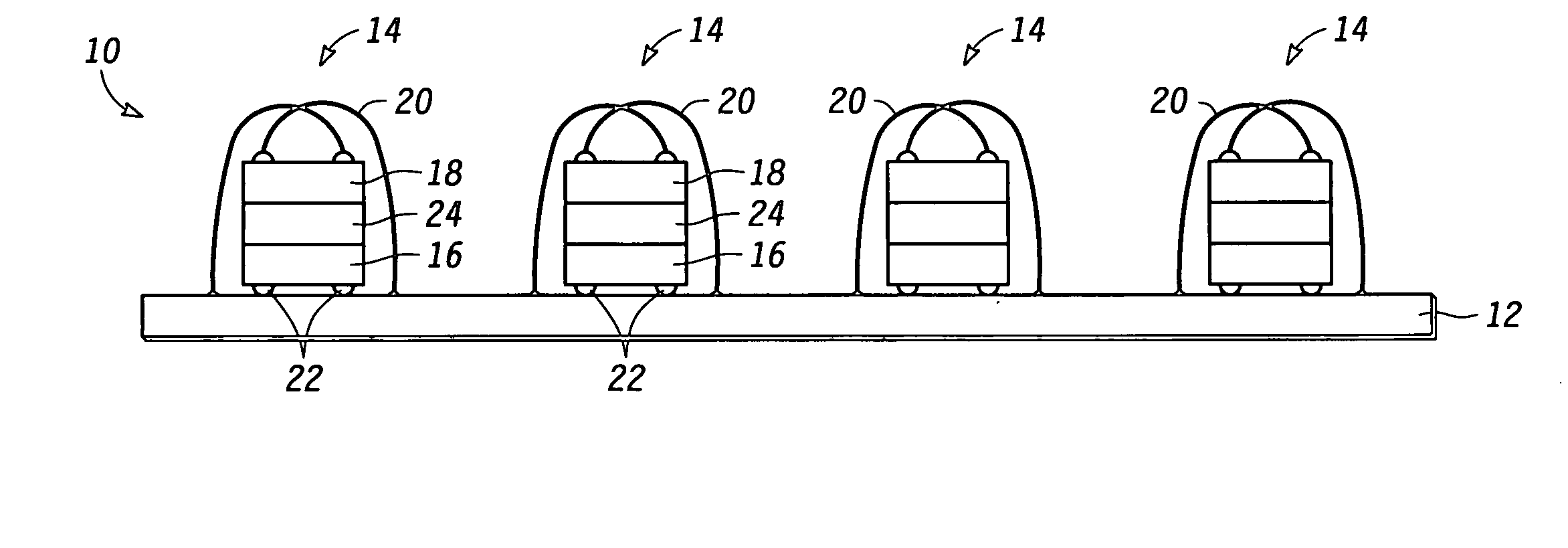 Method of making stacked die package