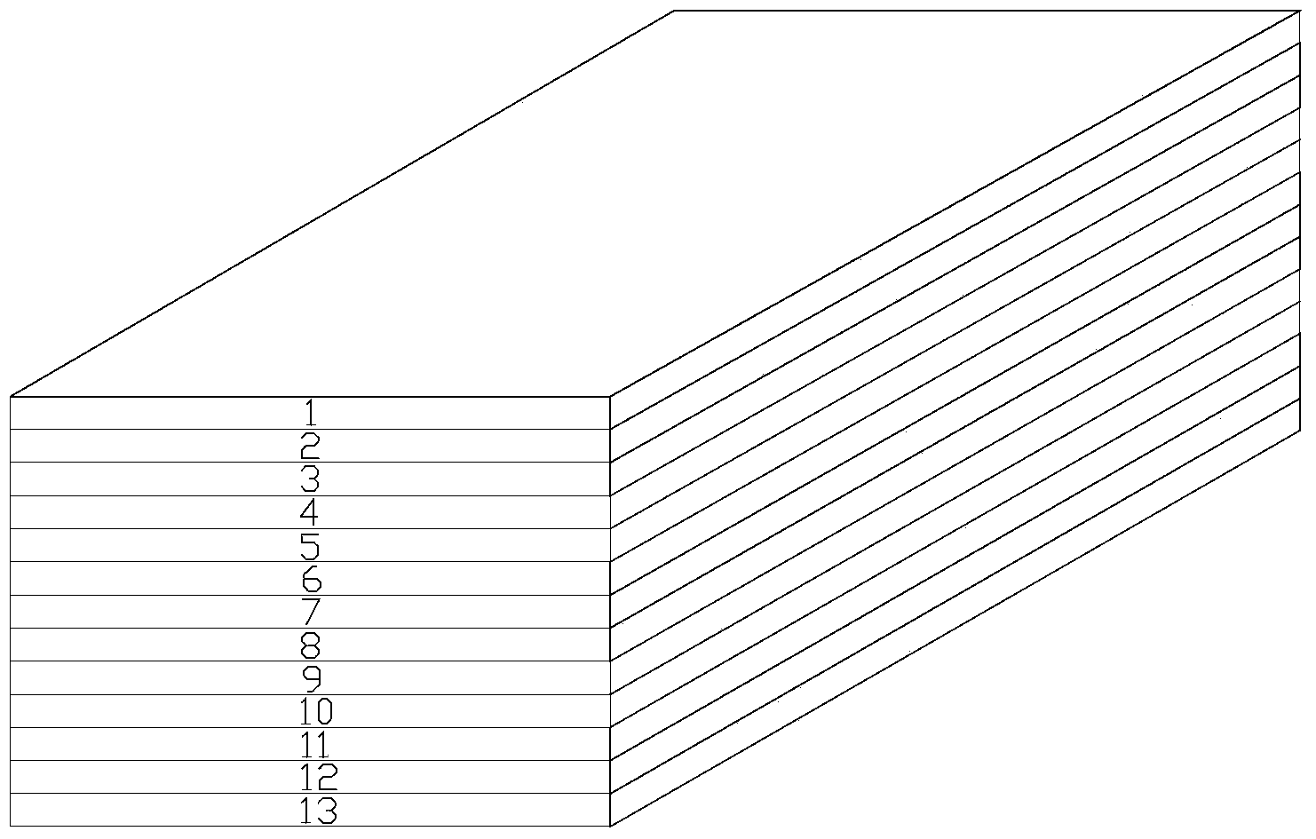 High-performance laminated veneer lumber panel and production method thereof