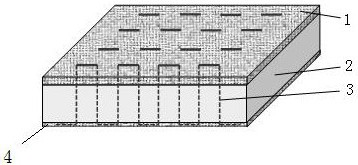 Non-ablative heat protection/heat insulation/bearing integrated material and preparation method thereof