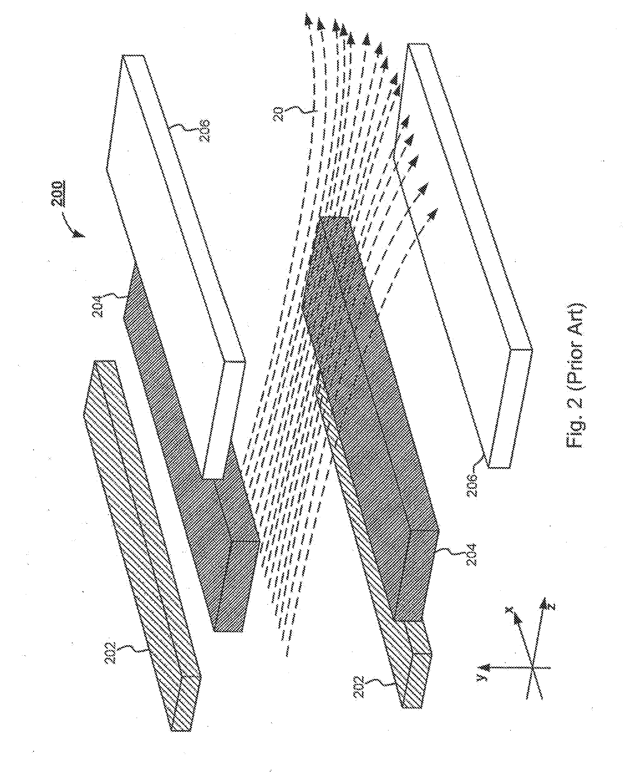 System and method for controlling deflection of a charged particle beam within a graded electrostatic lens