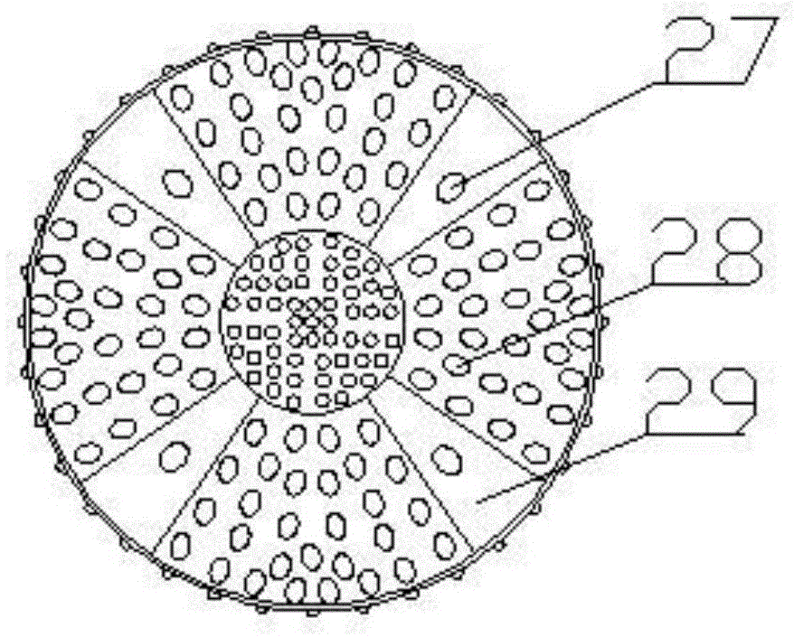 Rotary drilling rig bit capable of impact drilling