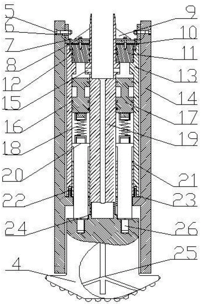 Rotary drilling rig bit capable of impact drilling