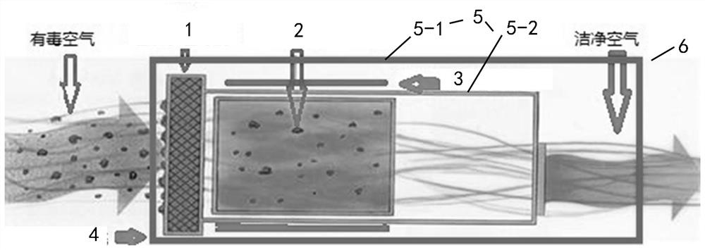 Virus filtering system, medical protective mask and negative pressure isolation cabin