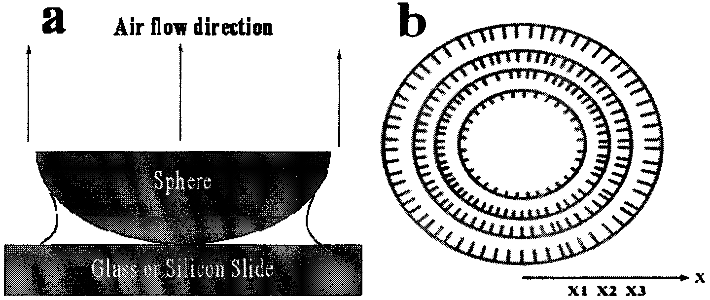 Method for arranging one-dimensional organic nano materials in orientating and patterning manner