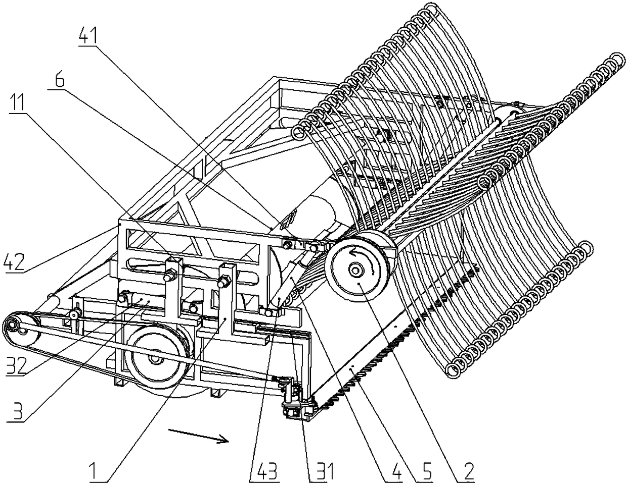 Comb-cutting type sunflower harvesting method and header