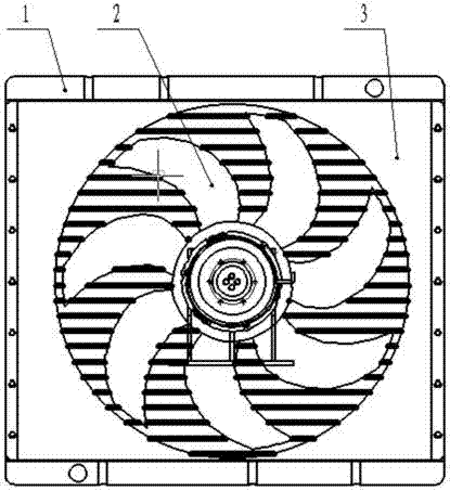 Constant temperature control device of combined type fan electronic control system