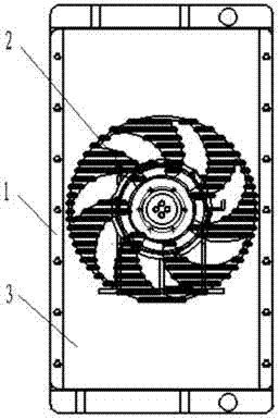 Constant temperature control device of combined type fan electronic control system