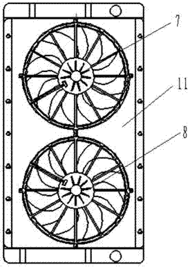 Constant temperature control device of combined type fan electronic control system