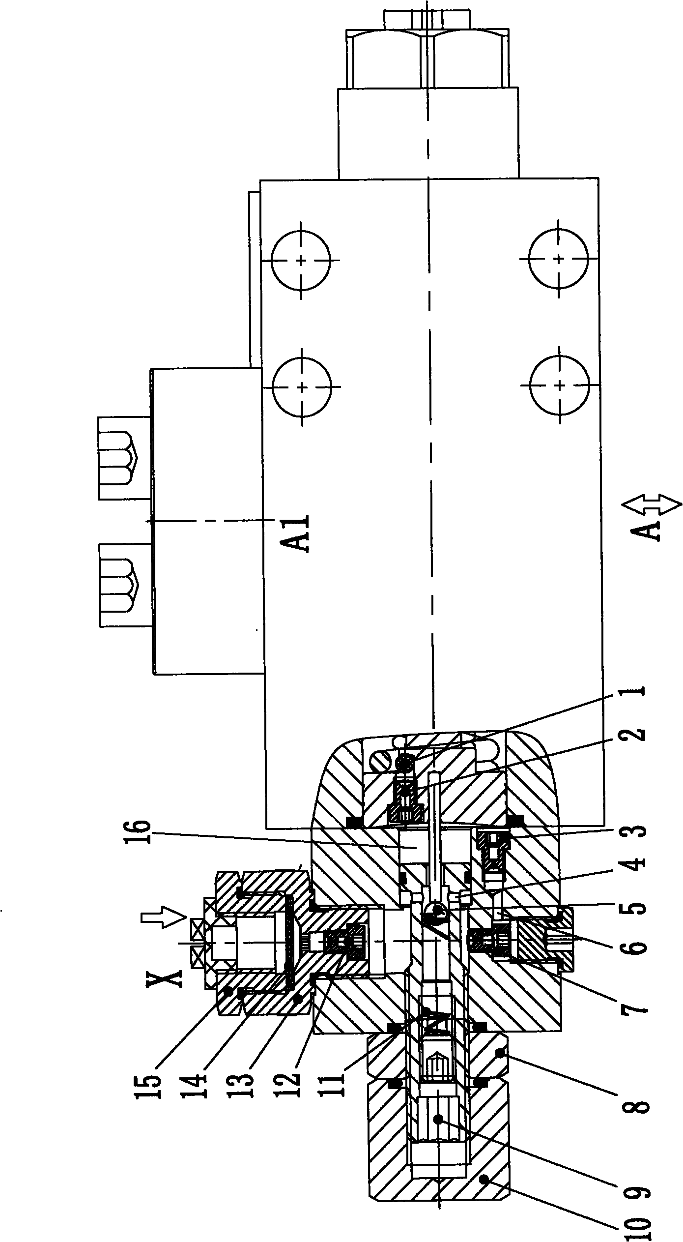 Hydraulic balanced valve