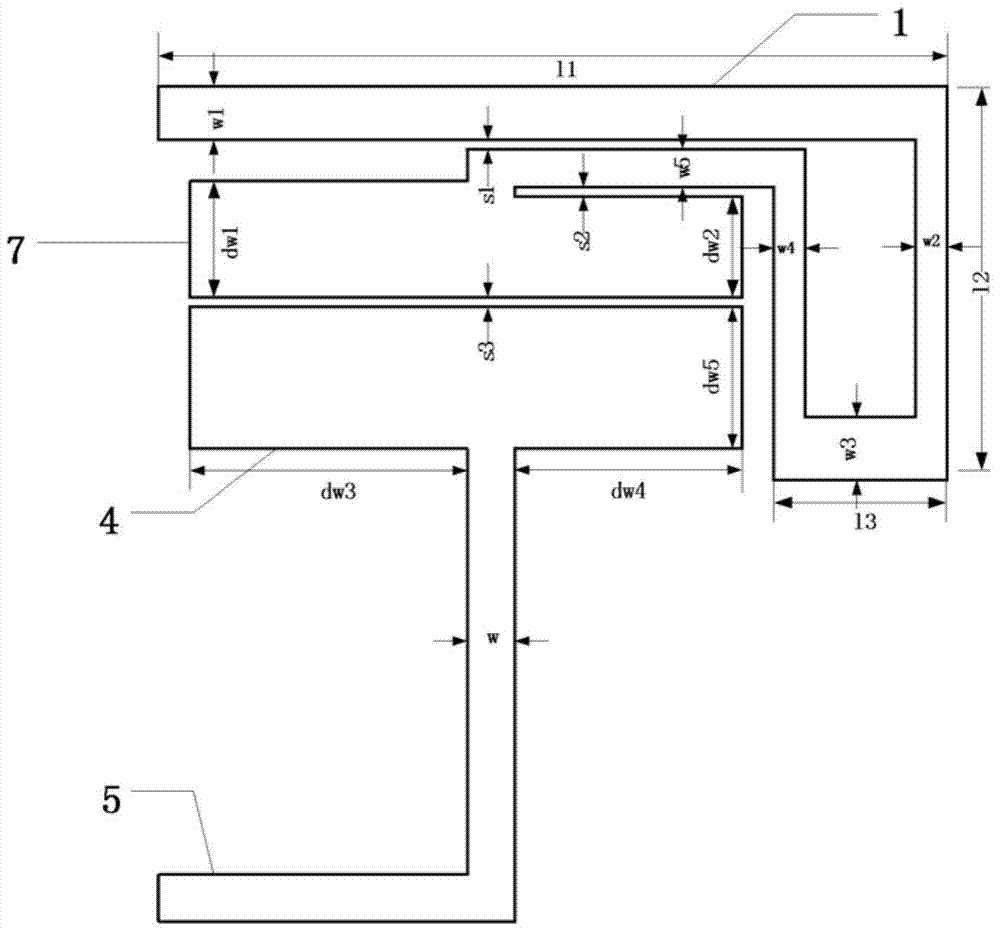 Seven-frequency-band covering small mobile communication device antenna