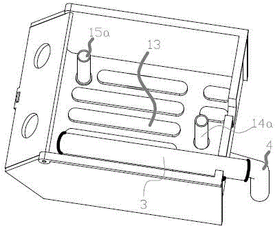 Crab fattening sink provided with blow-down structure