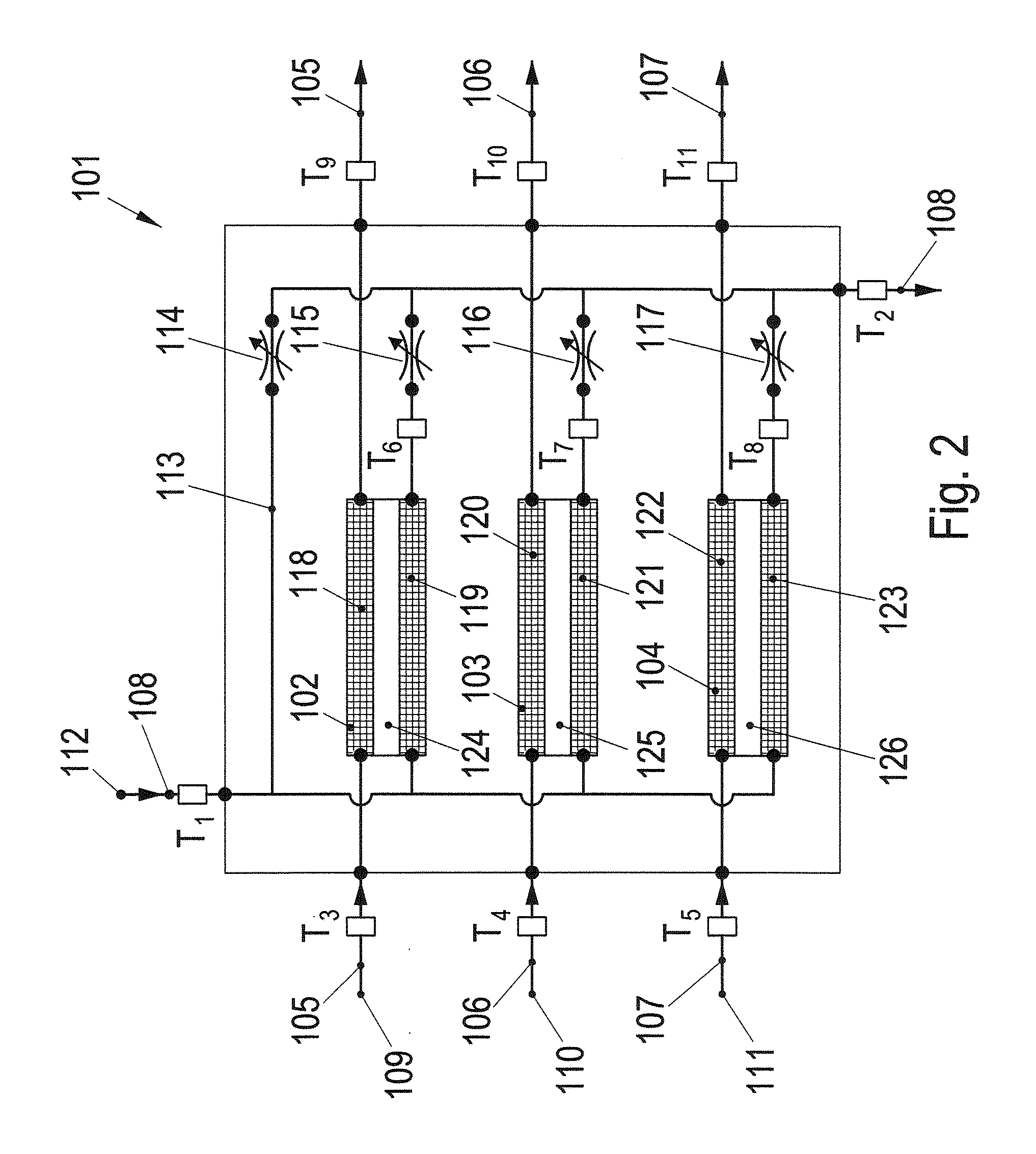 Arrangement of a thermoelectric heat pump