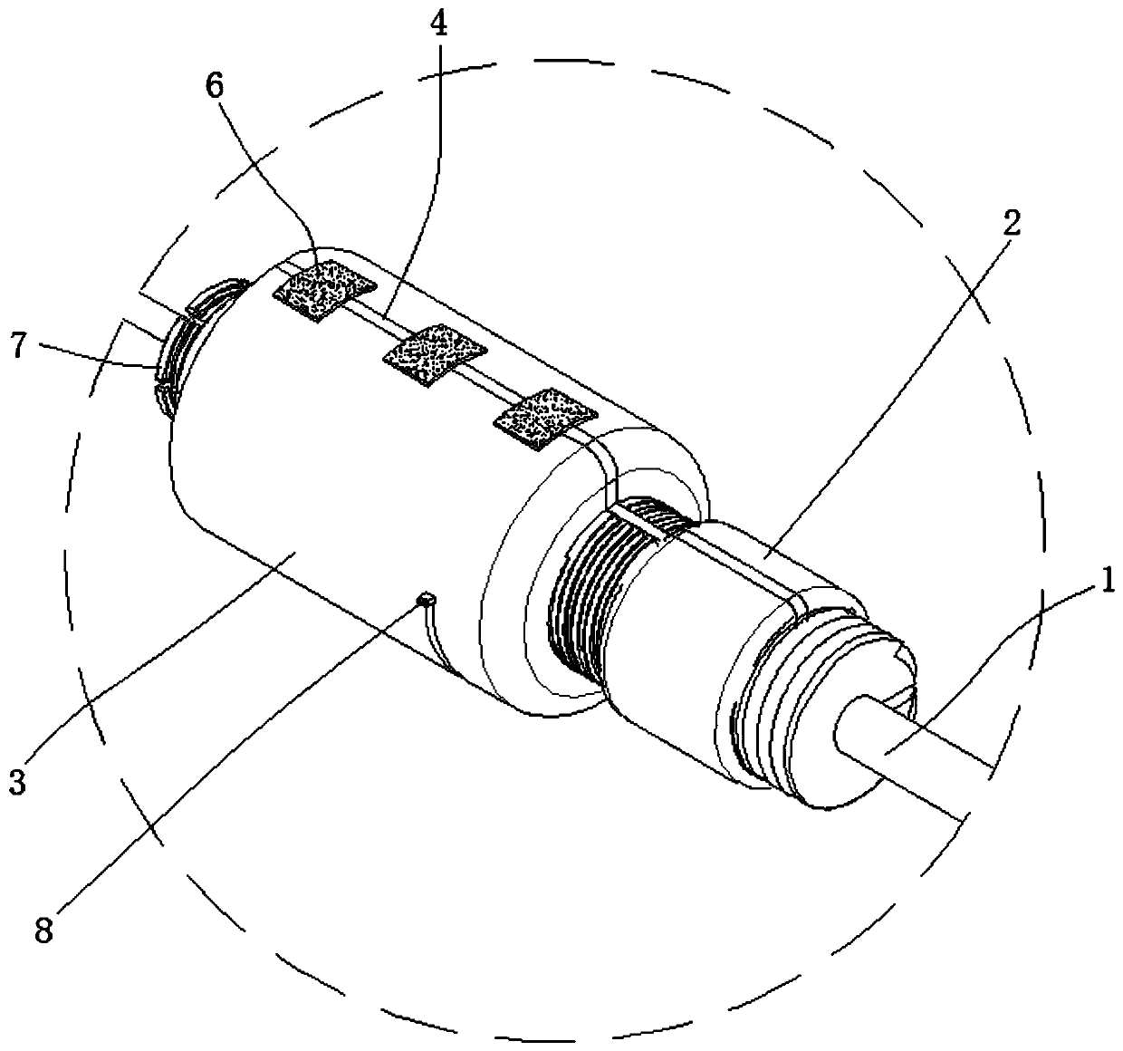 Improved type lung node puncturing positioning needle external member