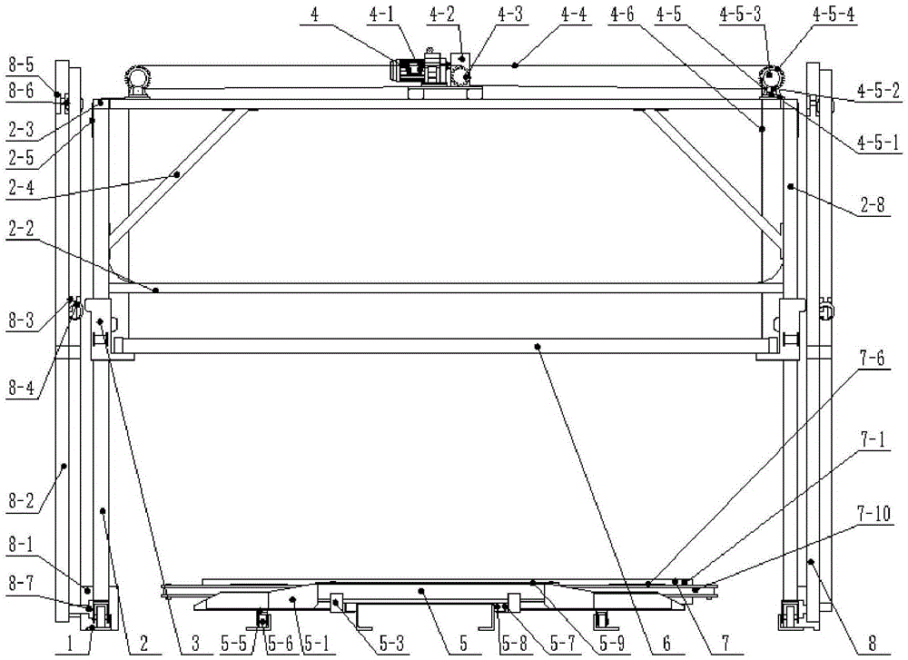 Lateral moving type double-layer parking equipment