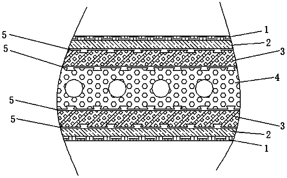 Composite partition board