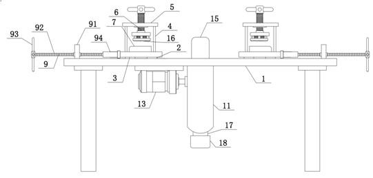 A shoe sole grinding and trimming device and its operating method