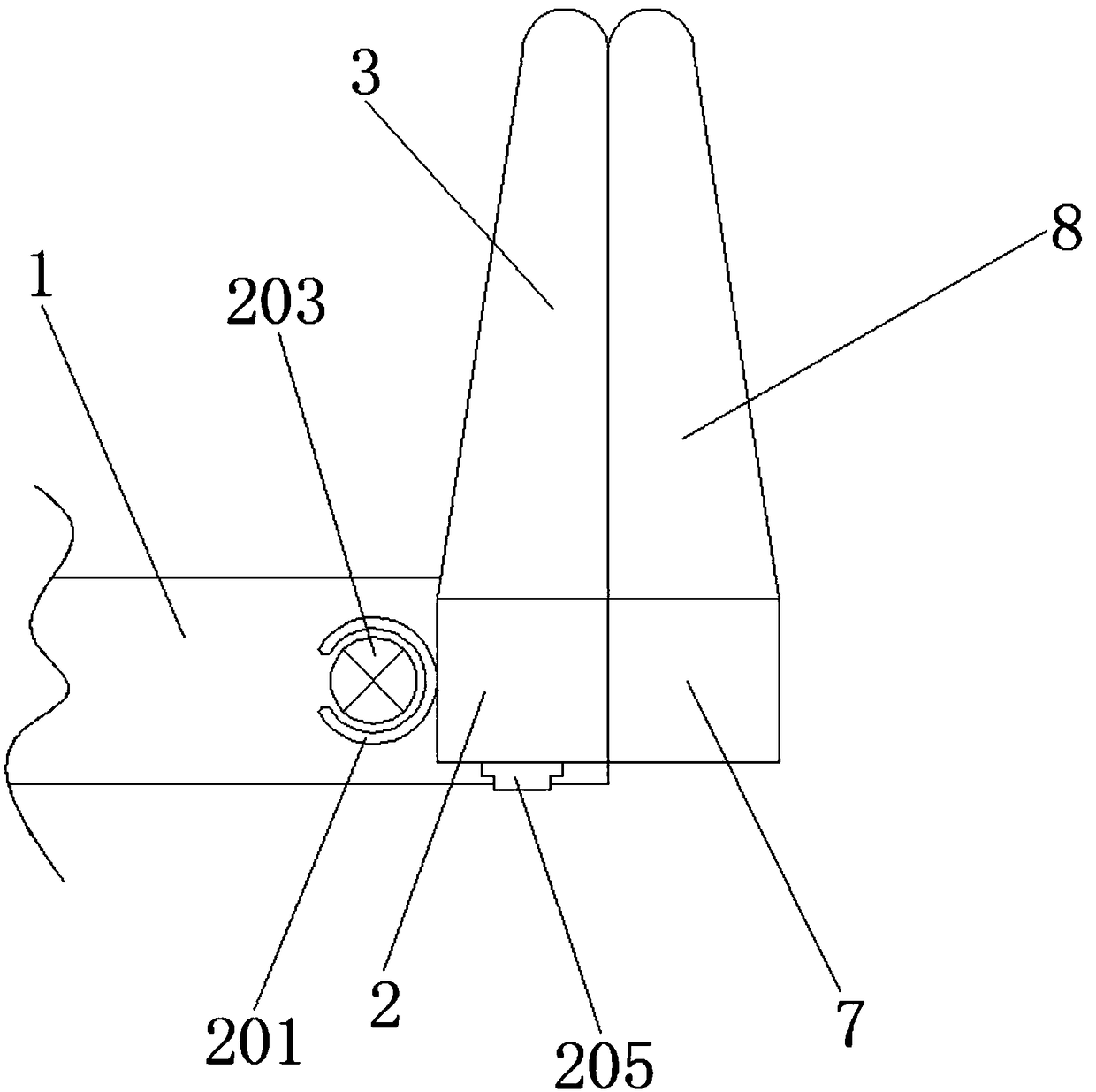 Examination device for gynecological nursing