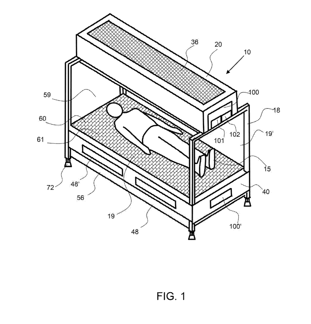 Cooling bed system