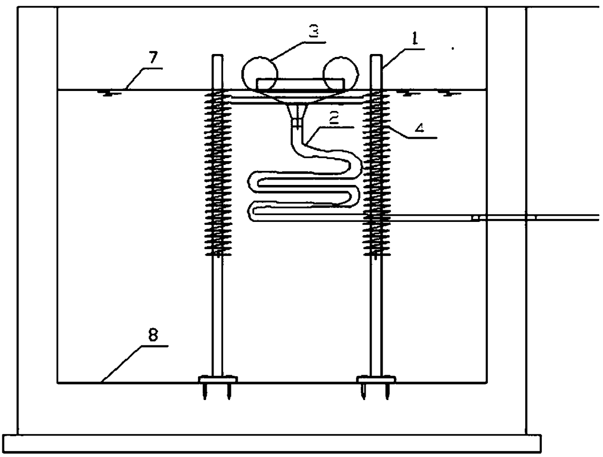 High-low groove type oil-stain floating collection system