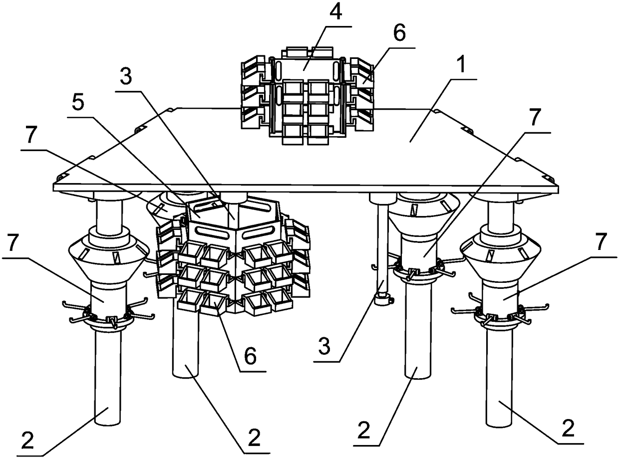 Trapezoidal training table with rotary fixed mechanism