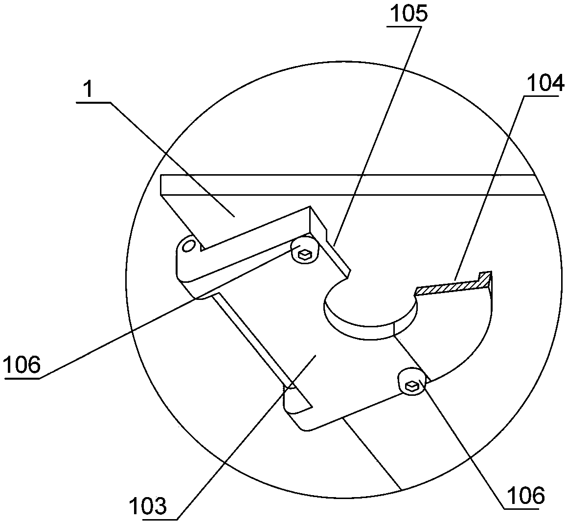 Trapezoidal training table with rotary fixed mechanism