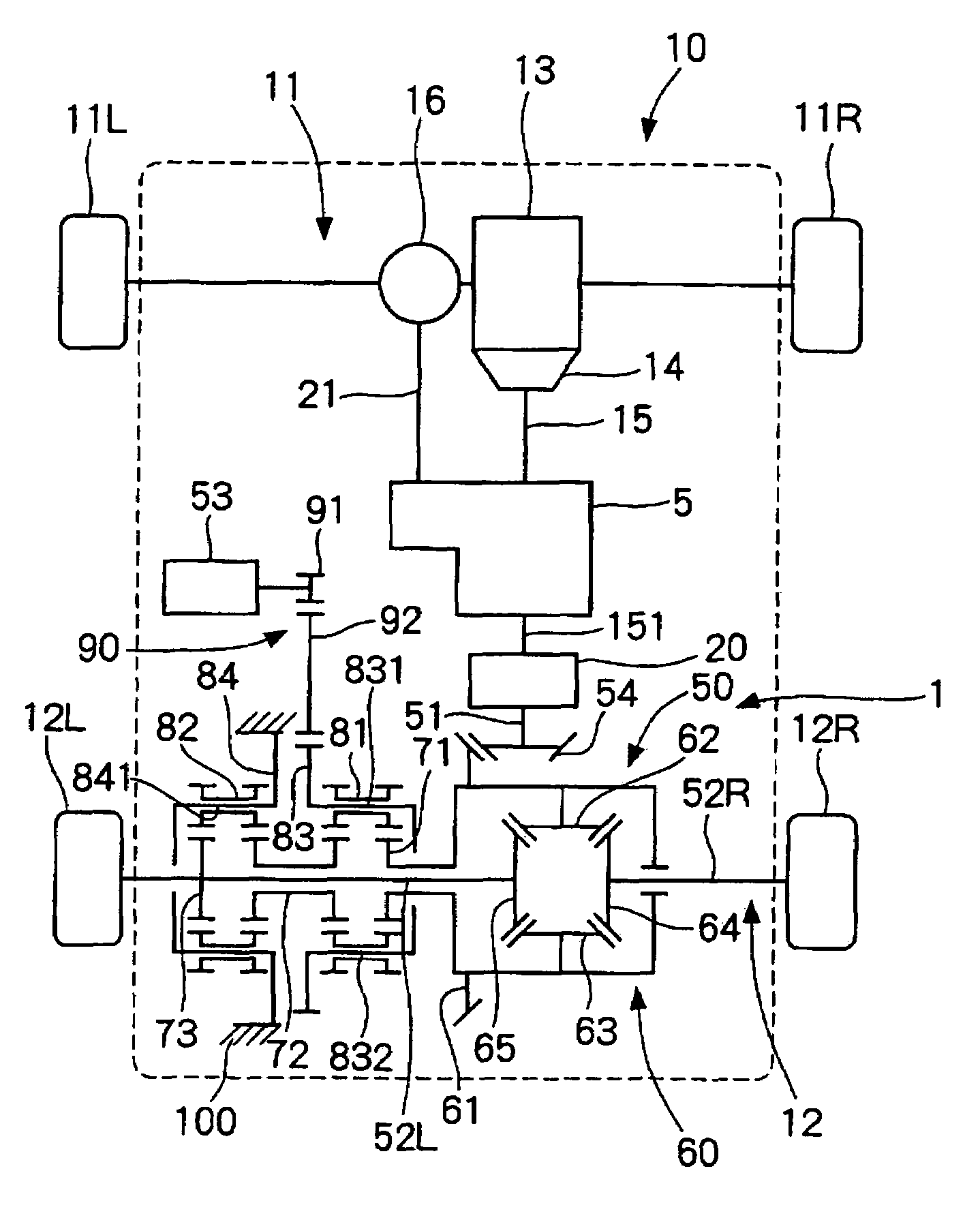 Differential device and drive power transmission unit using the same