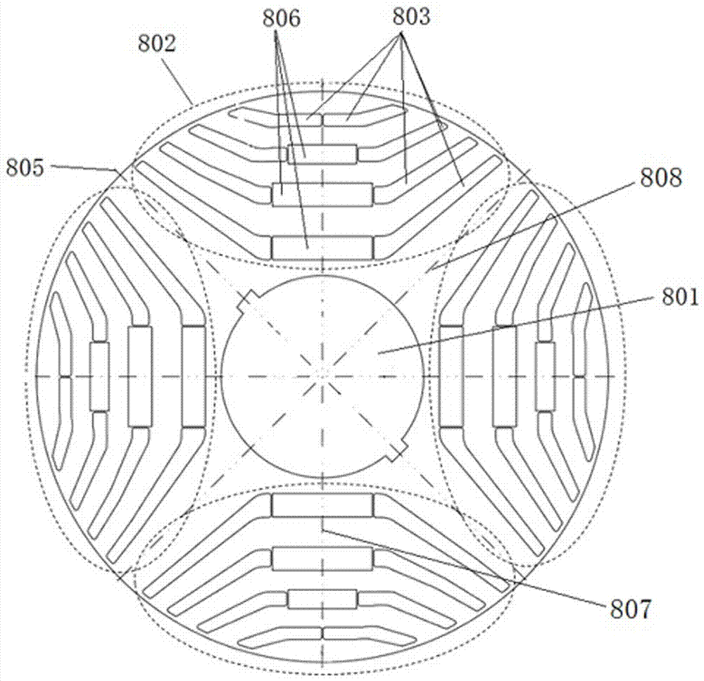 Permanent magnet auxiliary synchronous reluctance motor employing asymmetric rotor sheets