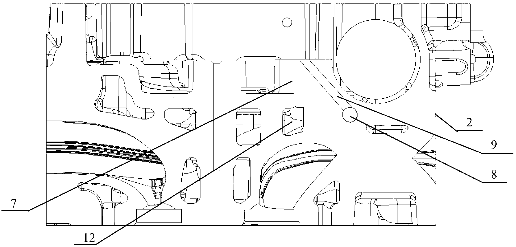 Cylinder head and overhead camshaft engine