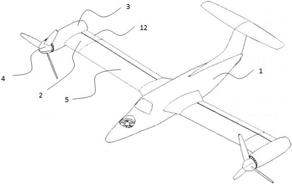 Fixed-wing aircraft realizing vertical take-off and landing