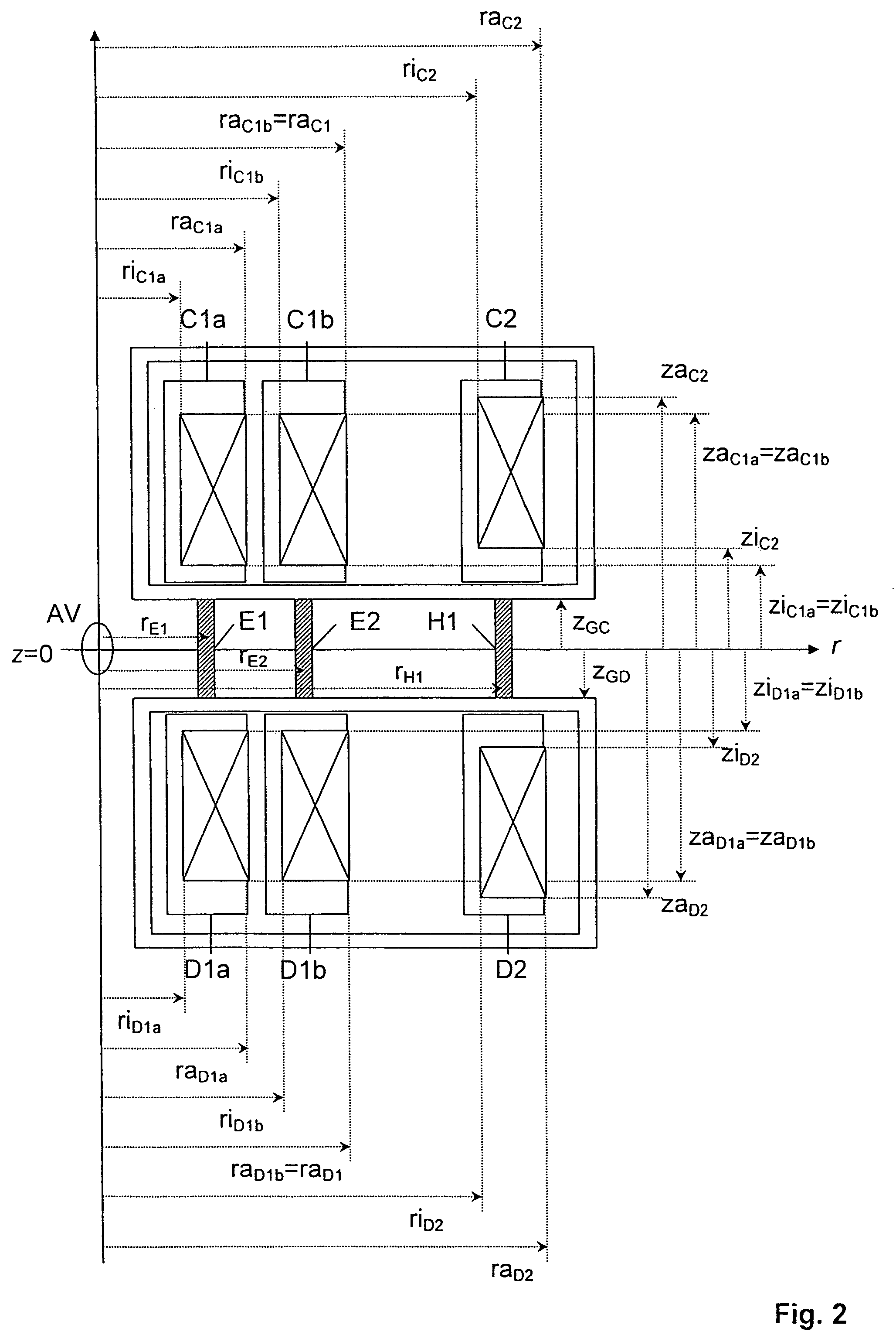 Split-coil magnet arrangement with improved mechanical construction